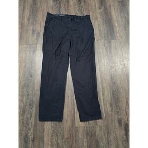 Gap Relaxed Chino Navy Blue Straight Leg Mid Rise Pants Womens 4